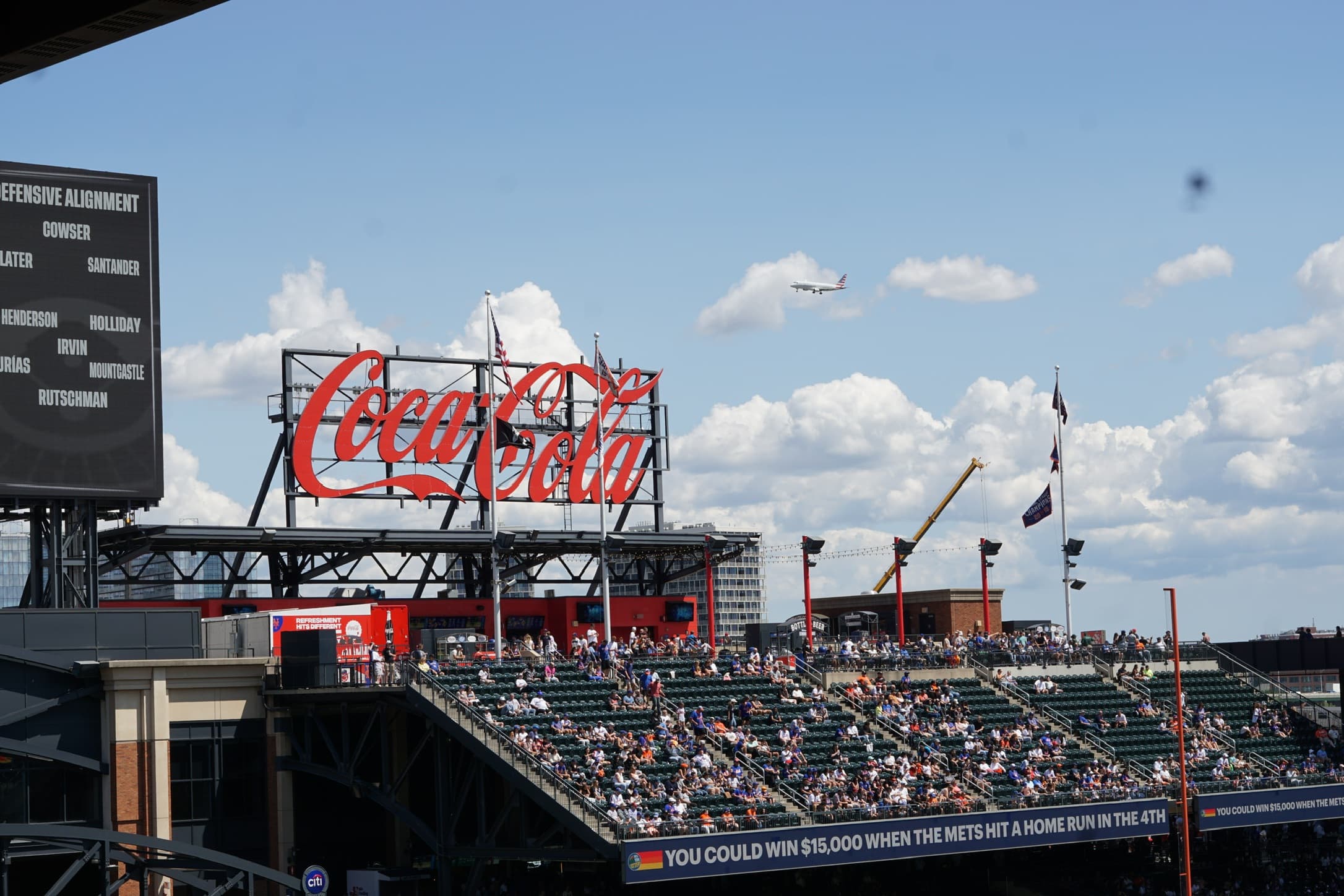 American Airlines over Citi Field